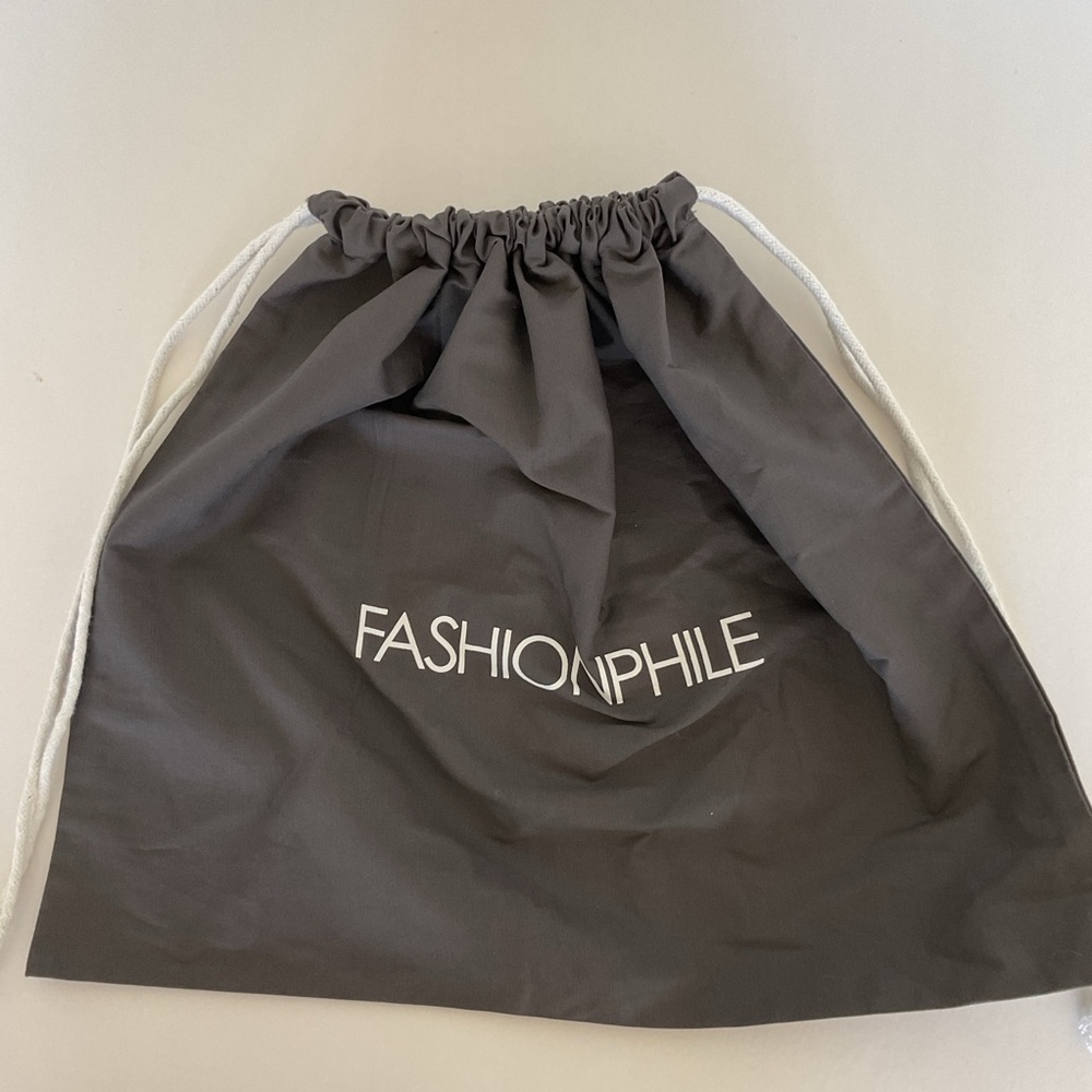 Gray Drawstring Bag